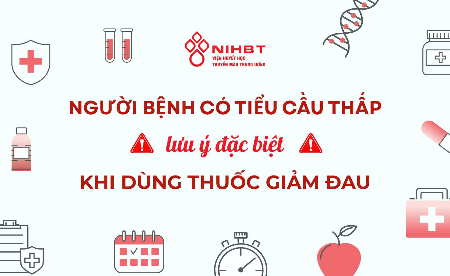 Nguoi benh tieu cau thap luu y khi dung thuoc giam dau